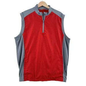Adidas Golf Men's Water Resist Windproof 1/4 Zip Vest Medium